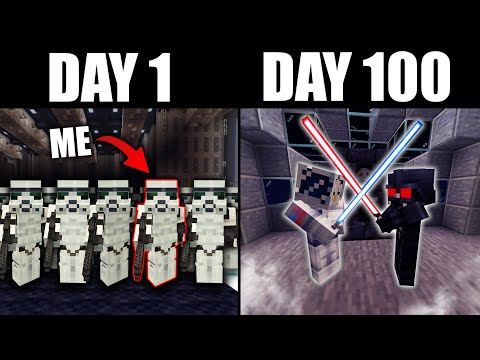 I Survived 100 Days on the DEATH STAR in Minecraft