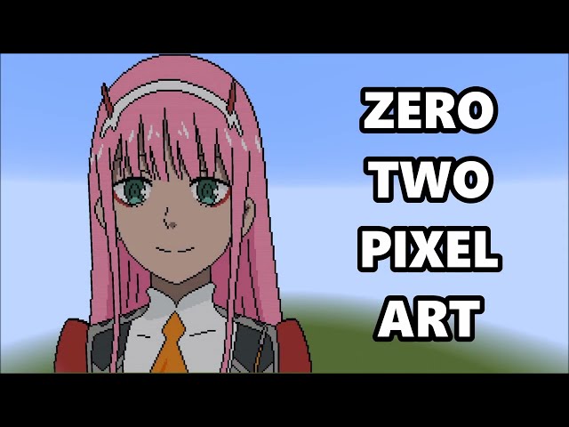 Zero Two pixel art Magnet by uwntu