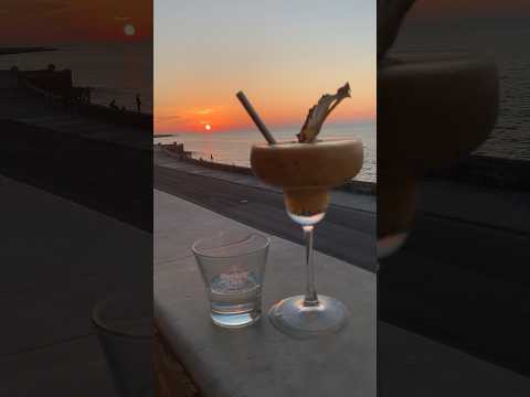 Sunset and Passionfruit Daiquiri at Havana Malecón