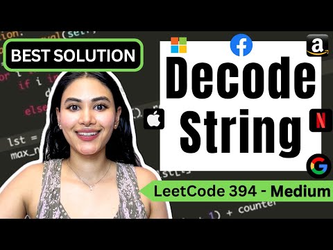 Decode String - LeetCode 394 - Python #leetcode #leetcode75 #stack #decode #string