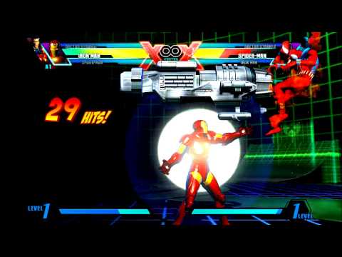 UMvC3 - Iron Man Midscreen Re-launch Combo