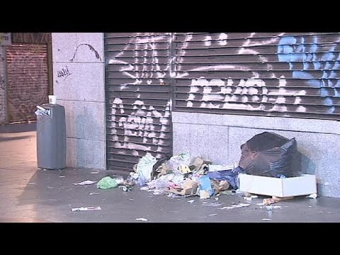 Müllberge in Madrid