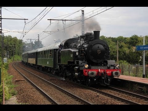 Voyage de la 141 TB 407 pour la Foire aux vins (Longueville Moret)