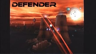 Defender (Of All Mankind) playing on the Xbox.