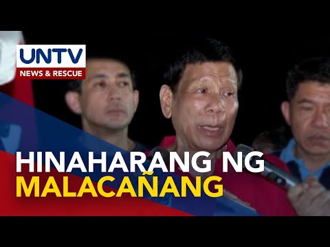 Ex-Pres. Duterte, binatikos ang pagbawi ng permit sa Dumaguete rally: ‘Galing sa Malacañang’