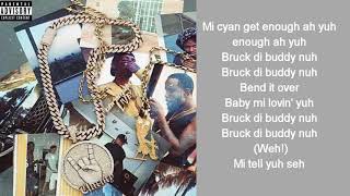 Popcaan-BRUCK DI BUDDY(Lyrics Video)