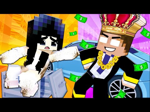 Poor Cute Sadako And Rich Herobrine Love Story! - Funny Animation