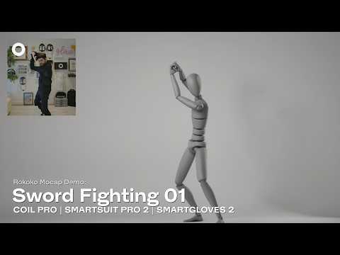 Rokoko Mocap Demo: Sword Fighting 01 | Coil Pro, Smartsuit Pro 2, Smartgloves II