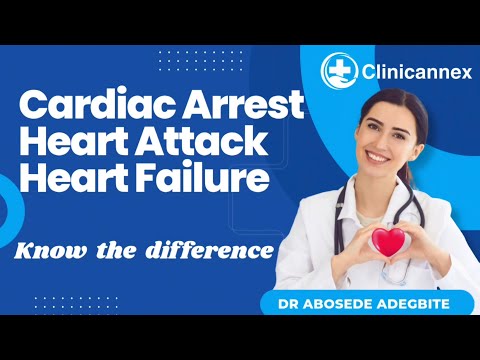Cardiac Arrest; Heart Attack; Heart Failure. Know the difference.