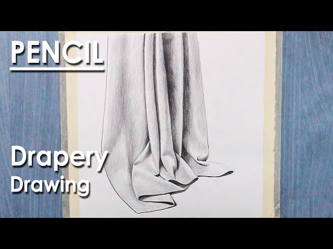 How to Draw Folds in Cloth in Pencil Drapery Drawing | steps to follow
