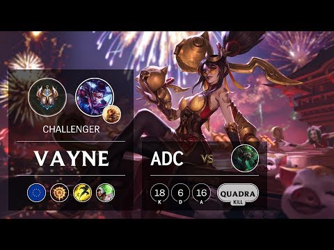Vayne ADC vs Twitch - EUW Challenger Patch 9.18