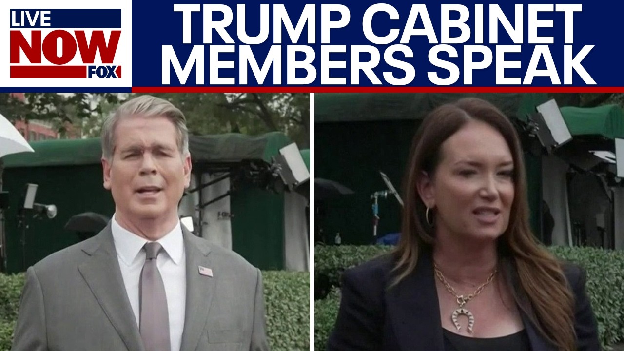 Trump cabinet members take questions at the White House