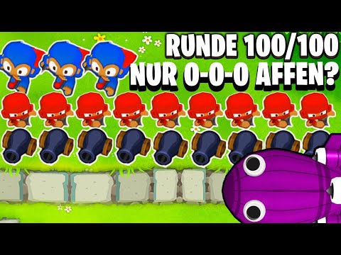 SCHAFFT MAN RUNDE 100 mit 0-0-0 AFFEN? | Bloons TD 6 BTD6 Mythen Deutsch