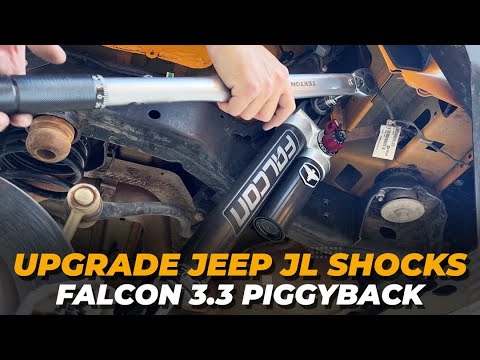 UPGRADE Jeep JL to Teraflex Falcon SP2 3.3 Fast Adjust Piggyback Shocks from MetalCloak Rocksport