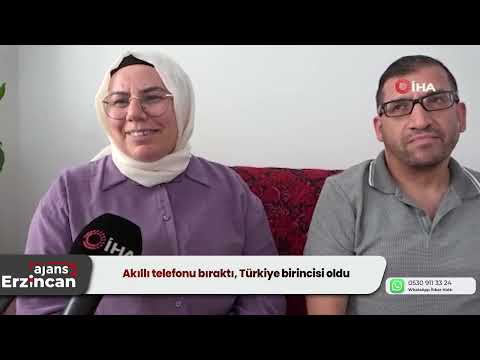 Akıllı telefonu bıraktı, Türkiye birincisi oldu