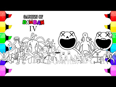 Garten of BanBan 4 New Coloring Pages / Color ALL NEW BOSSES + ENDING Chapter 2 /Cartoon On & On NCS