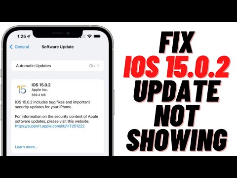 Fix New iOS 15.0.2 Update Not Showing On iPhone & iPad !! How To Download And Install iOS 15.0.2