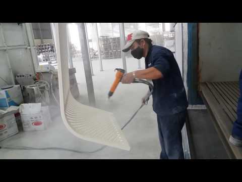 Powder coating process