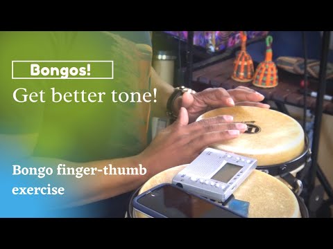 How to play bongos; tone exercise