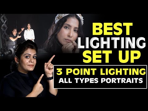 Best LIGHTING Set Up | 3 Point Lighting for Portrait Photography PRACTICALLY Explained in Hindi