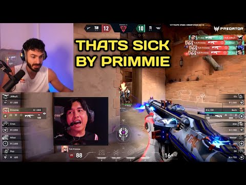 Tarik Reacts To TLN  Primmie Crazy 1v4 vs T1 in VCT Pacific