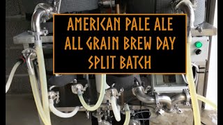 American pale ale - split batch brew day