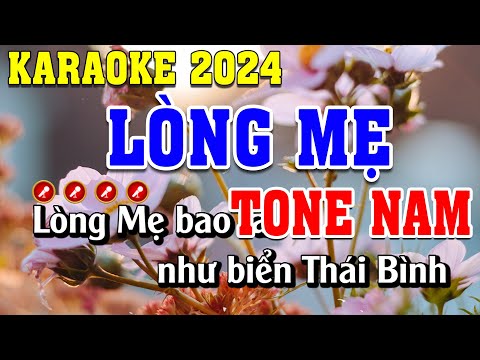 Lòng Mẹ 1 Karaoke Tone Nam Beat Chuẩn | Đình Long Karaoke