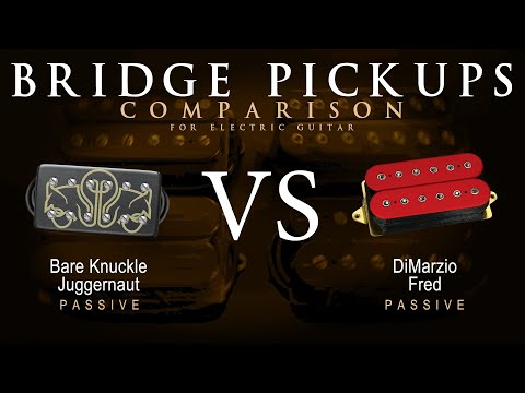 Bare Knuckle JUGGERNAUT vs DiMarzio FRED - Bridge Guitar Pickup Comparison Tone Demo