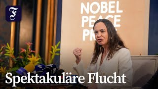 Friedensnobelpreis: Machado trifft verspätet in Oslo ein