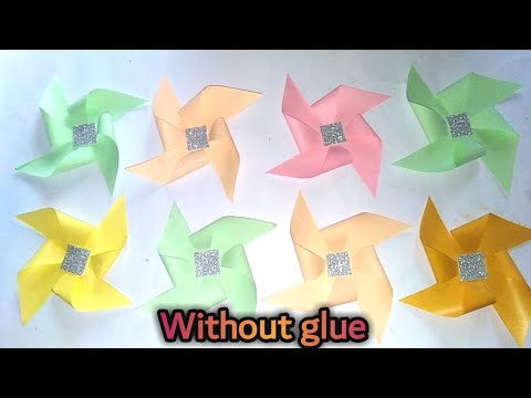 Paper flower without glue 