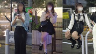 4K【大久保公園】病院前周辺をお散歩👣⸒⸒5/31(水)夕方～美女揃いのP活立ち〇ぼ女子︎💕︎Walk in front of Okubo Park Hospital#okubopark