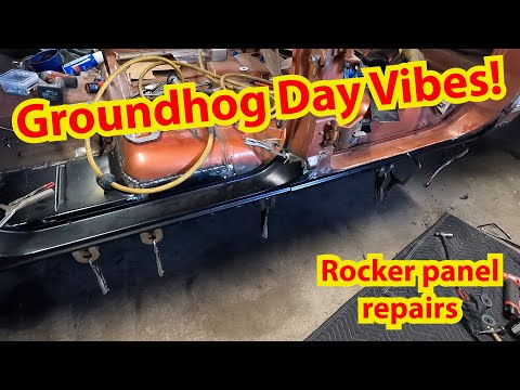 Rocker panel replacement on the 1977 Chevy square body crew cab.