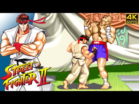Street Fighter II - Ryu (Arcade / 1991) 4K 60FPS
