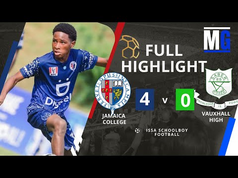 Jamaica College 4-0 Vauxhall High Full Match Highlights | Schoolboy Football 
