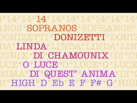 Coloratura Comparison! 14 Sopranos add ornaments and high notes to Donizetti's LINDA aria