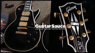 Video thumbnail for Gibson Custom Shop 1957 Les Paul Custom Black Beauty VOS 2020 | Demo by Paul Audia by Guitar Sauce