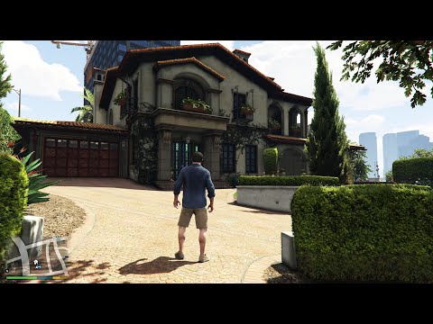 Grand Theft Auto 5 - Michael's House - Open World Free Roam Gameplay (PC UHD) [4K60FPS]