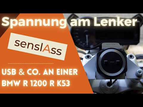 Simply power it to the handlebars | USB power supply etc. for the R 1200 R LC | #senslass #bmwmot...