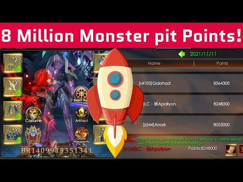 8 Million Monster Pit Points - 1.4 Trillion BR Reached - Legacy of Discord - Apollyon