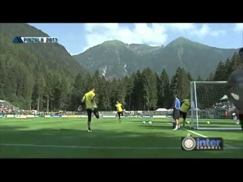 Allenamento portieri dell'inter