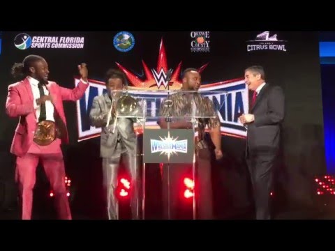 The New Day beenden die WrestleMania 33 Pressekonferenz