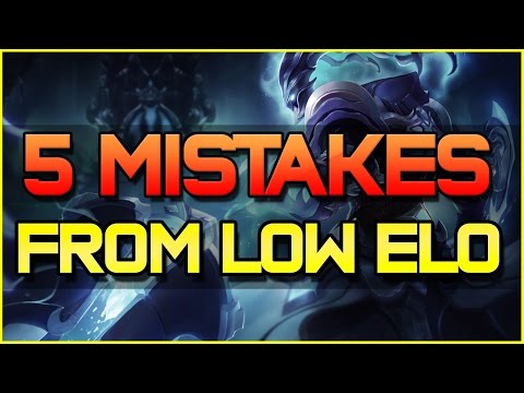 ✔ 5 Mistakes made by Low ELO Players | League of Legends | Season 4