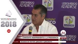&#39;El Bronco&#39; presenta plataforma de gobierno &#39;Consejo México&#39;