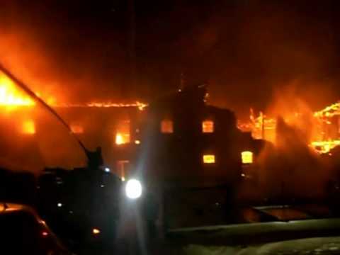 Großbrand Franz-Wienholz-Straße in Prenzlau