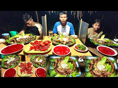 HORRIFYING WITH THE 9KG GRILLED PORK INSECT AND BLOOD SOUP CONTEST - BETWEEN 3 EATING SAINTS IN T...