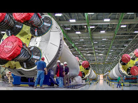 Inside US Super Advanced Factory Producing Powerful Space Rocket - Production Line