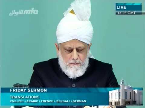 Urdu Friday Sermon 16th March 2012, Tabligh by Companions of The Promised Messiah(as)