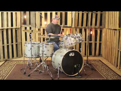 DW Collector's Maple 333 Broken Glass Drum Set - 22, 10, 12, 14, 16, 6.5x14 - SO#1141319