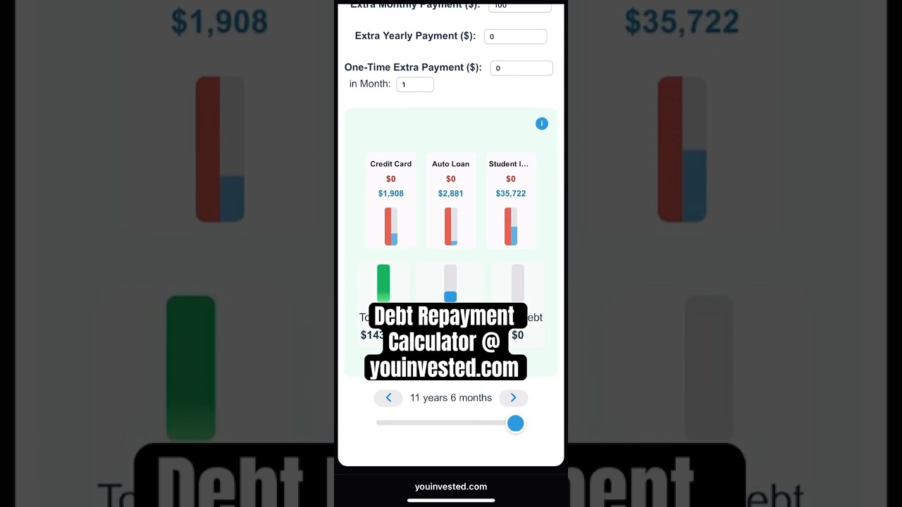 Debt Repayment Calculator Demo Video