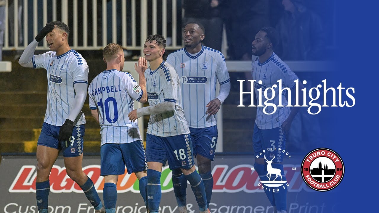 Truro City vs Hartlepool United Highlights